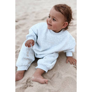 
            
                Load image into Gallery viewer, Mini Crew Onesie - White Marle
            
        